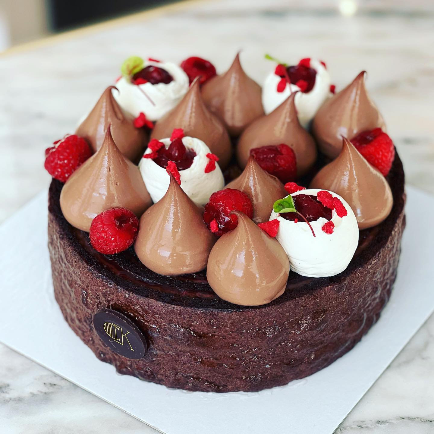 Entremets Uzumaki Chocolat Framboises